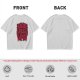 Olive green graphic t-shirt with dark metal style Live Laugh Love print