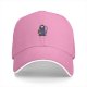 Black Baseball Cap With Cute Grim Reaper Graphic