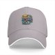 Black Baseball Cap with One Piece Straw Hat Pirate Graphic