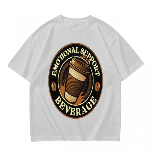 Emotional Support Beverage Coffee Lover Graphic T-Shirt