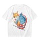 Olive T-shirt with Shiba Inu in Ramen Cup Graphic