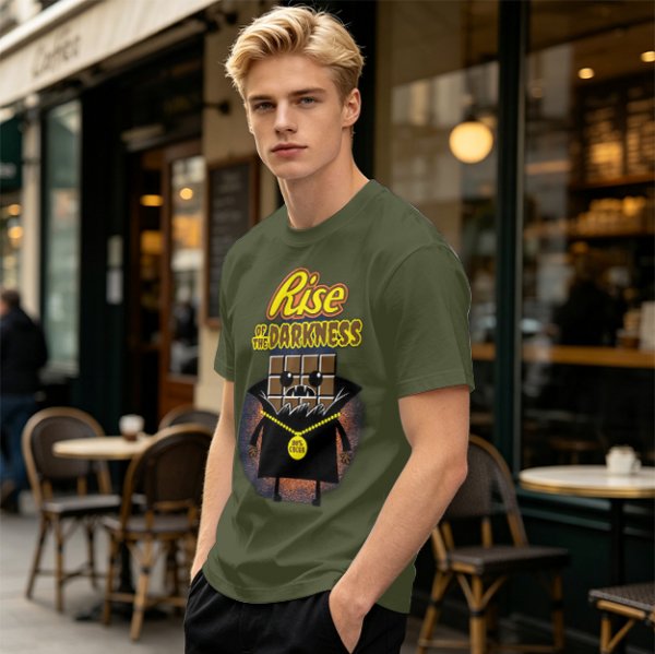 Rise of the Darkness Vampire Chocolate Bar Graphic T-Shirt