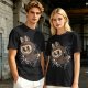 Olive Green T-Shirt With Playful Monster Bunny Graphic Print