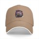 Black Baseball Cap With Anime Swordsman Graphic Print