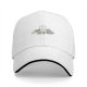 Black baseball cap with cute octopus holding colorful cards print