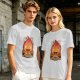Olive t-shirt with Calcifer Fire Demon graphic print
