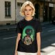 Attack on Titan layered silhouette graphic olive t-shirt