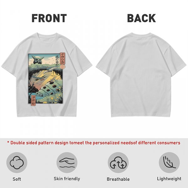 Studio Ghibli Nausicaa of the Valley of the Wind Ukiyo-e Art T-Shirt