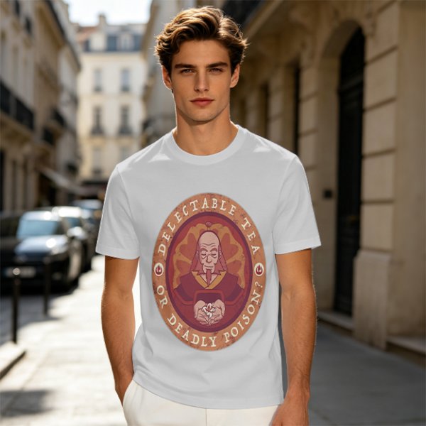 Unisex Graphic Tee Featuring Iroh Delectable Tea Or Deadly Poison Design