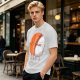 Olive T-shirt with Cute Hugging Salmon Sushi and Rice Print