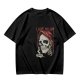 Olive Graphic T-Shirt with Skull and 'I Love My Job' Print