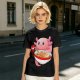 Olive T-Shirt Featuring a Cute Pink Axolotl Eating Ramen