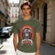 Olive T-Shirt with Cute Grim Reaper Employee of the Month Print