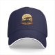 Black Baseball Cap With Dragon And Full Moon Silhouette Art