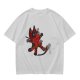 Olive Green T-Shirt With Cute Deadpool Dog Graphic Print