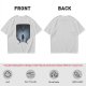 Olive T-Shirt With Dark Fantasy Silhouette Print Of Warrior And Winged Beast