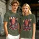 Olive Graphic T-Shirt Praise The Slice Pizza Demon Ritual Design