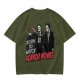 Born To Watch Horror Movies Halloween Themed Graphic T-Shirt
