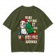 In My Defense It Was Wobbling Anyway Christmas Cat T-Shirt