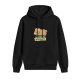 Black hoodie with cute sleeping bear and 'I accidentally hibernate' text