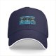 Black Baseball Cap With Thunder Rain Lightning Tarot Card Style Print