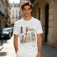 Olive T-Shirt with Japanese Food Monster Yokai Art Print