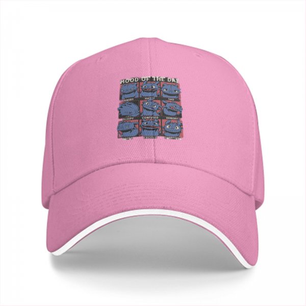 Black baseball cap with 'Mood of the Day' dragon emotion grid print