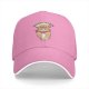 Black baseball cap with cute cowboy cat graphic and 'meowdy partner' text