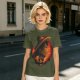 Olive T-Shirt Featuring Monkey D. Luffy Sunset Pirate Ship Art