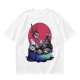 Olive T-Shirt With Anxious Sushi Characters In Soy Sauce Bowl Print