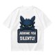 Olive t-shirt featuring Toothless the dragon judging you silently