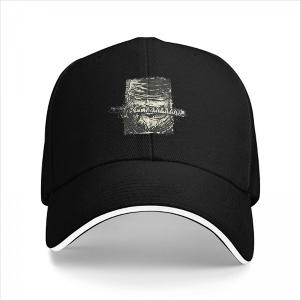 Black Baseball Cap With One Piece Roronoa Zoro Print