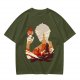 Anime Fire Bender Silhouette Graphic T-Shirt