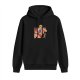 Black Hoodie With He-Man Relaxed Graphic Print