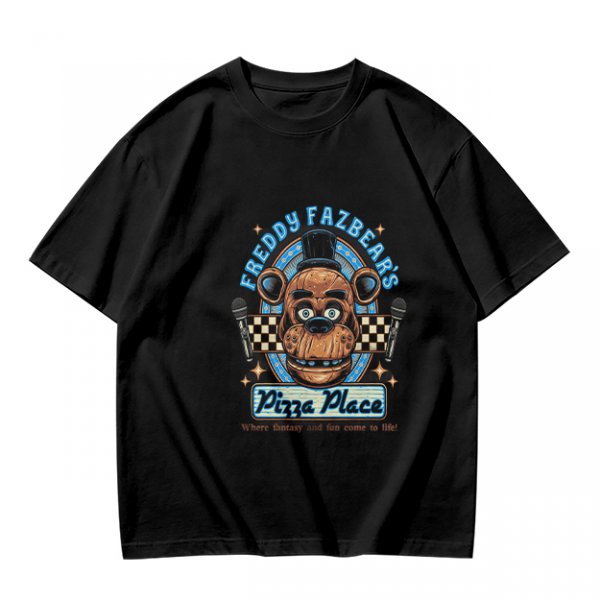 Freddy Fazbear's Pizza Place Graphic Olive T-Shirt