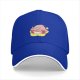 Black baseball cap featuring Kirby eating ramen