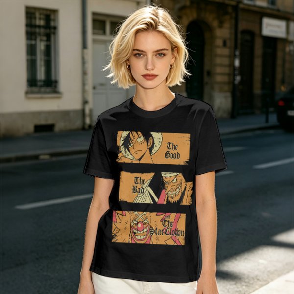 One Piece The Good The Bad The Star Clown Graphic T-Shirt