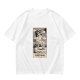 Olive T-Shirt with The Fool Tarot Card Anime Print