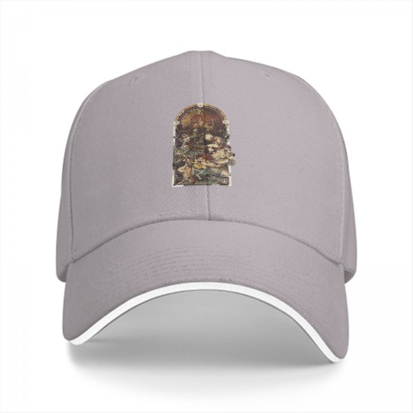 Black Baseball Cap with Archway Religious Art Print