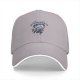 Black Baseball Cap With Metallic Graphic Print Design