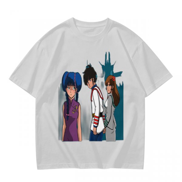 Anime Character Graphic Olive Green T-Shirt
