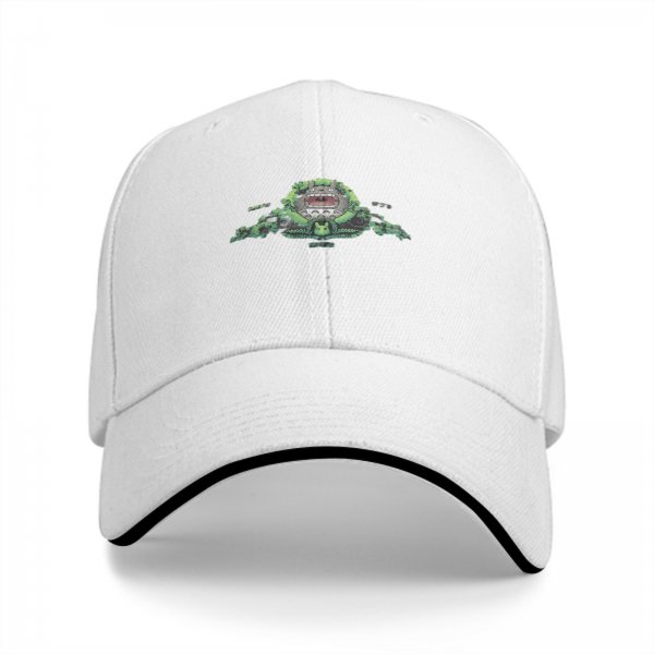 Black Baseball Cap With Forest Spirit Graphic Design