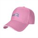 Black baseball cap with a sleeping cute cat graphic