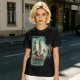 Olive T-Shirt With Pirate Ship In Glass Jar Artwork