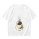 Olive T-Shirt With Hot Cocoa Cup And Marshmallows Graphic Print