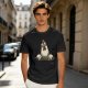 Olive T-Shirt With Surprised Peeking Chicken Graphic And Me? Text