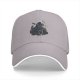 Black Baseball Cap With Dark Fantasy Knight Warrior Print