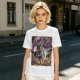 Olive T-Shirt Featuring Fantasy Wizard Card Artwork