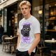 Olive t-shirt with a black cat holding a magic 8 ball and text 'Signs Point To Leave Me Alone'