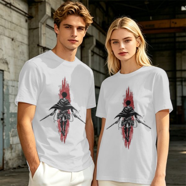 Attack on Titan Scout Regiment Silhouette Graphic T-Shirt